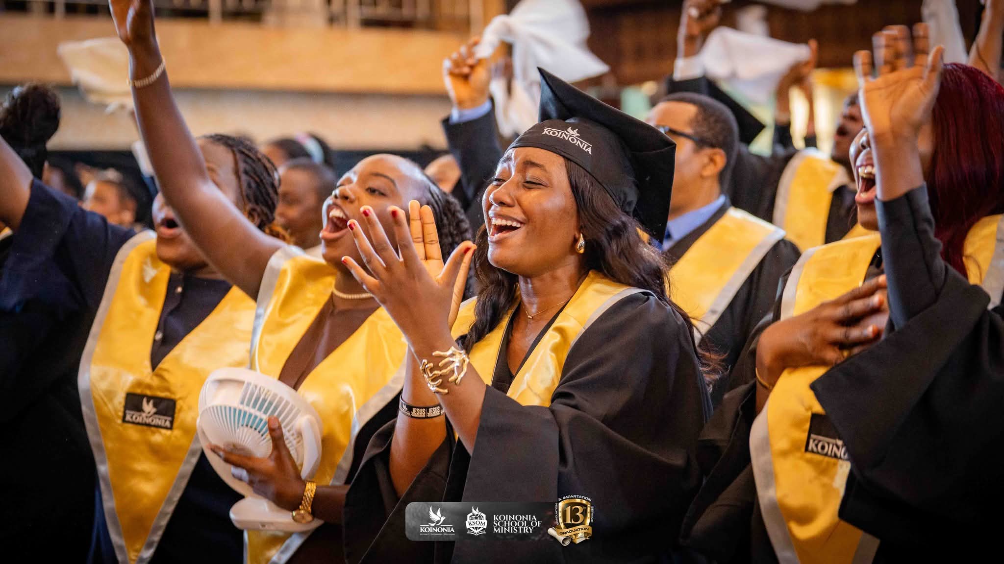 Students worshipping