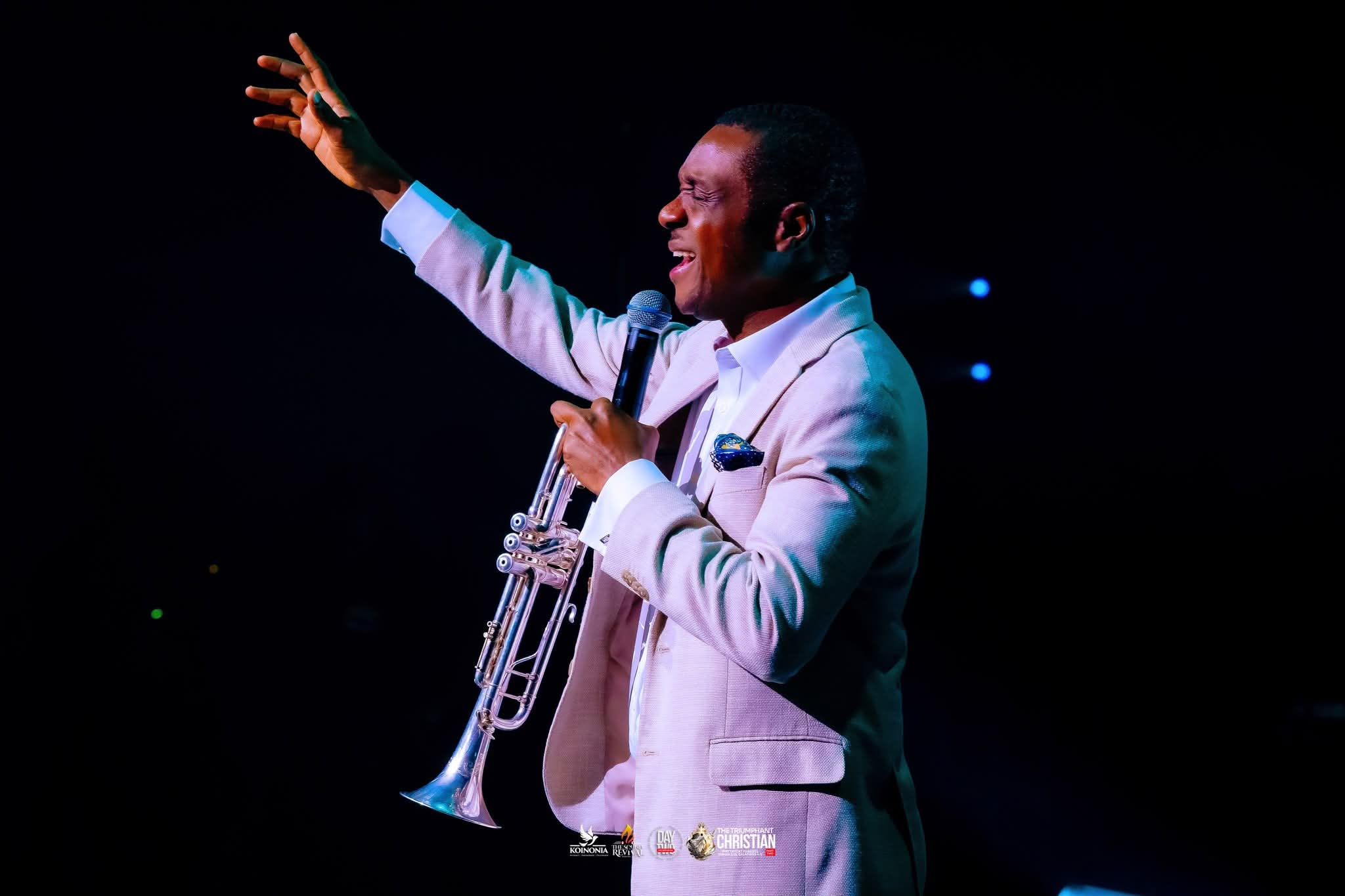 Pastor Nathaniel worshipping