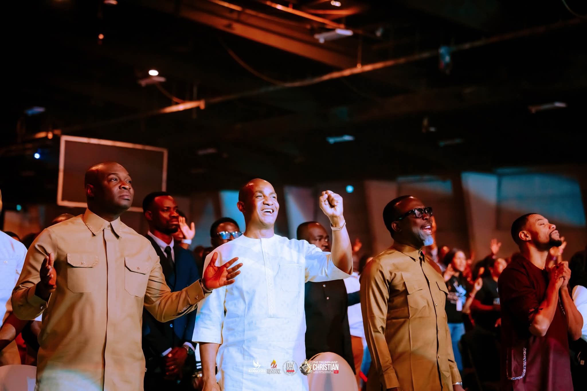Leaders worshipping