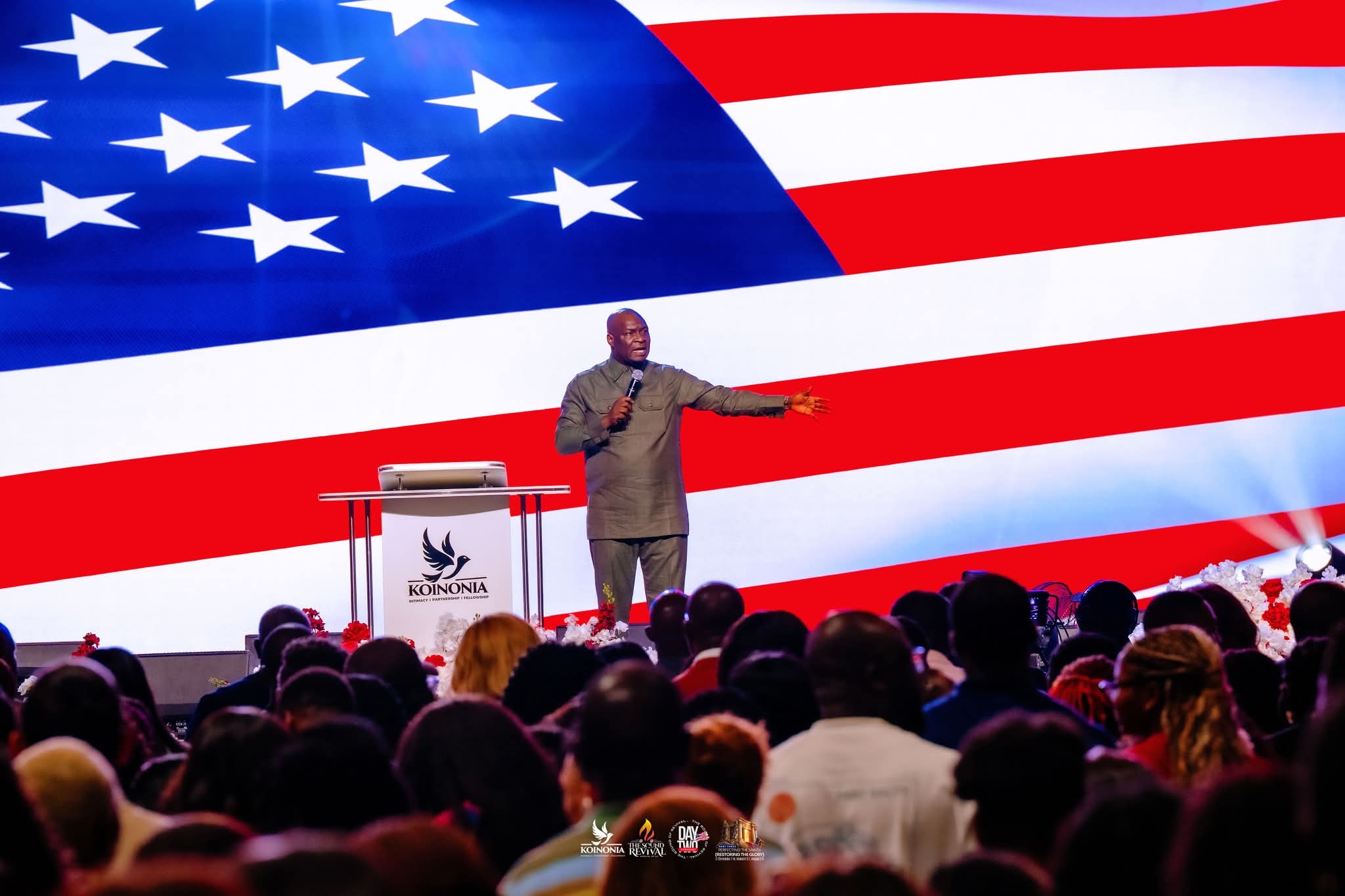 Apostle Joshua Selman on Stage at the SOR USA