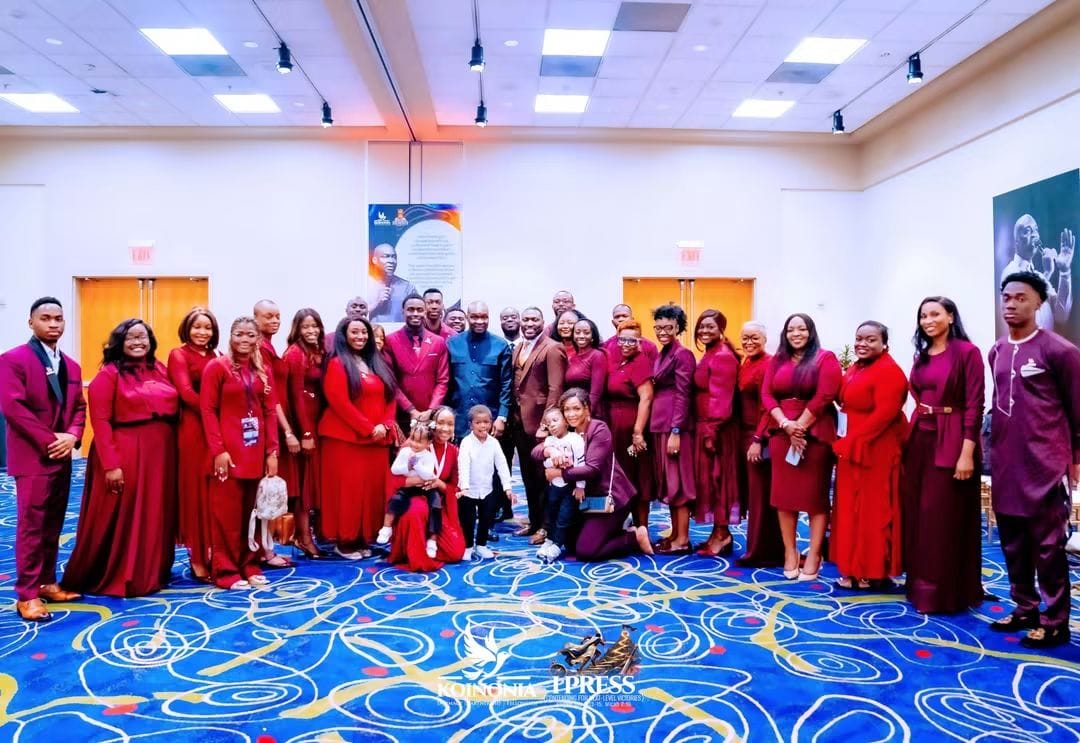 Apostle Joshua Selman with a group of people