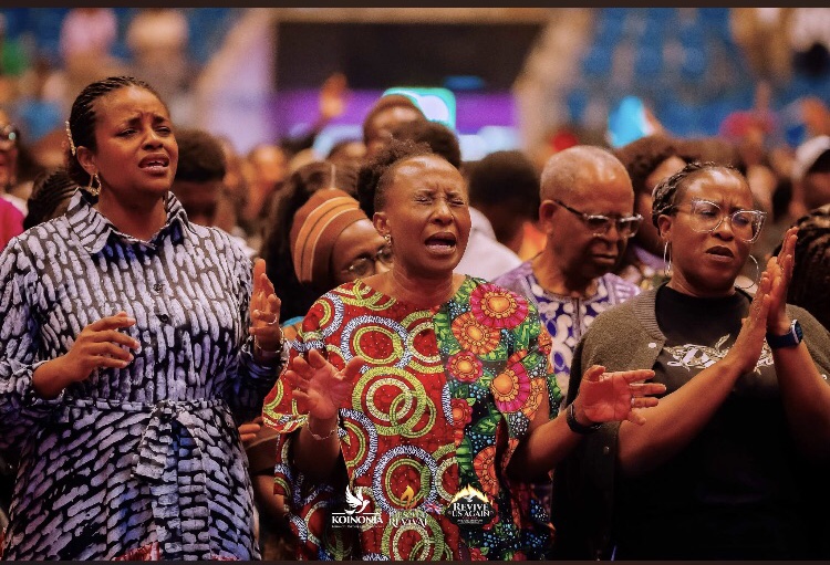 group lifted hands in worship