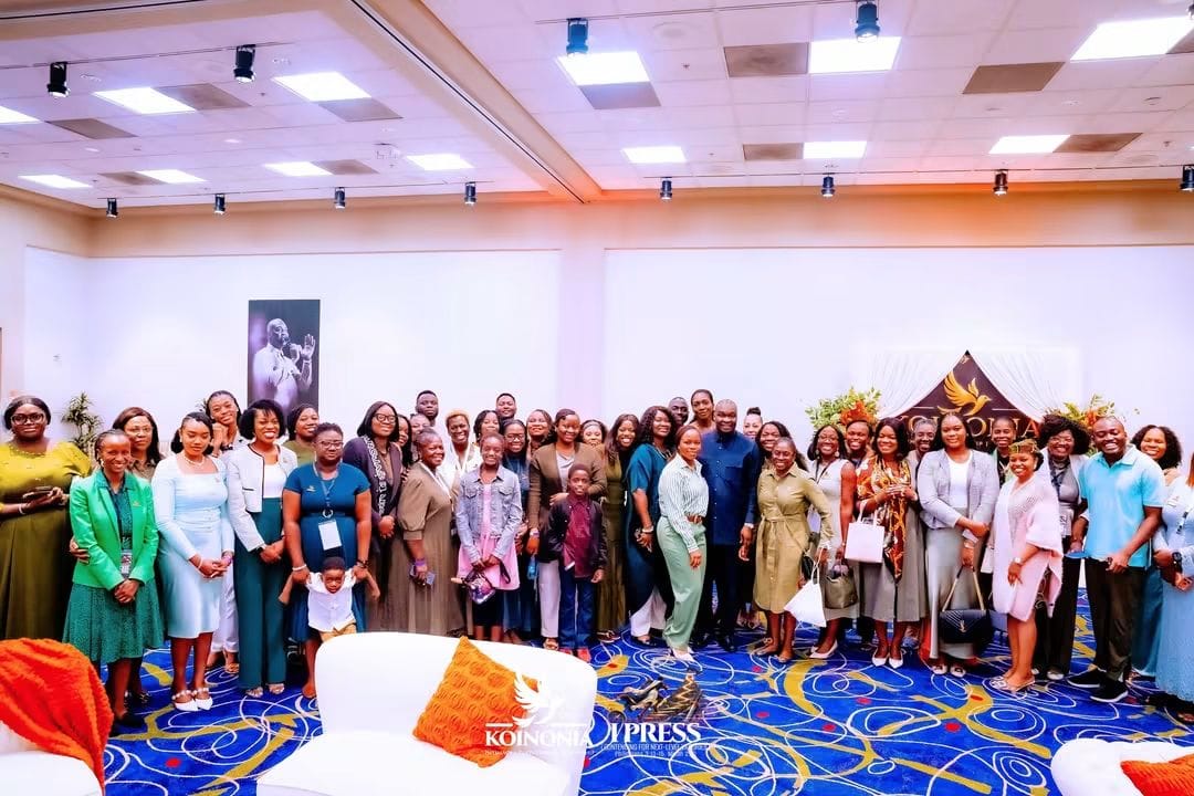 Apostle Joshua Selman with a group of people
