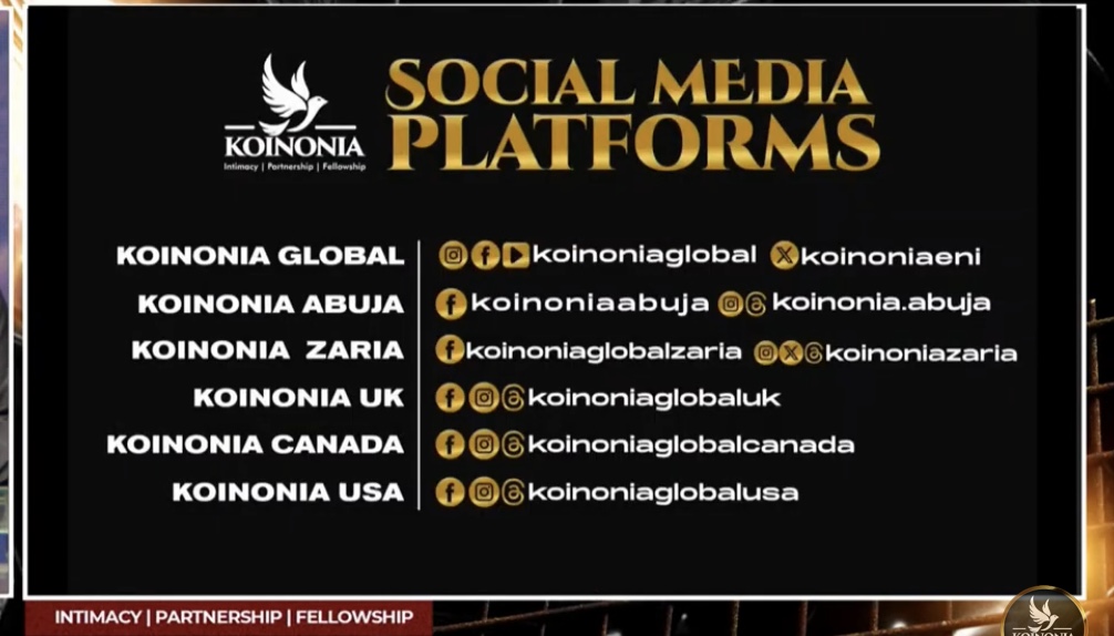Koinonia Social Links