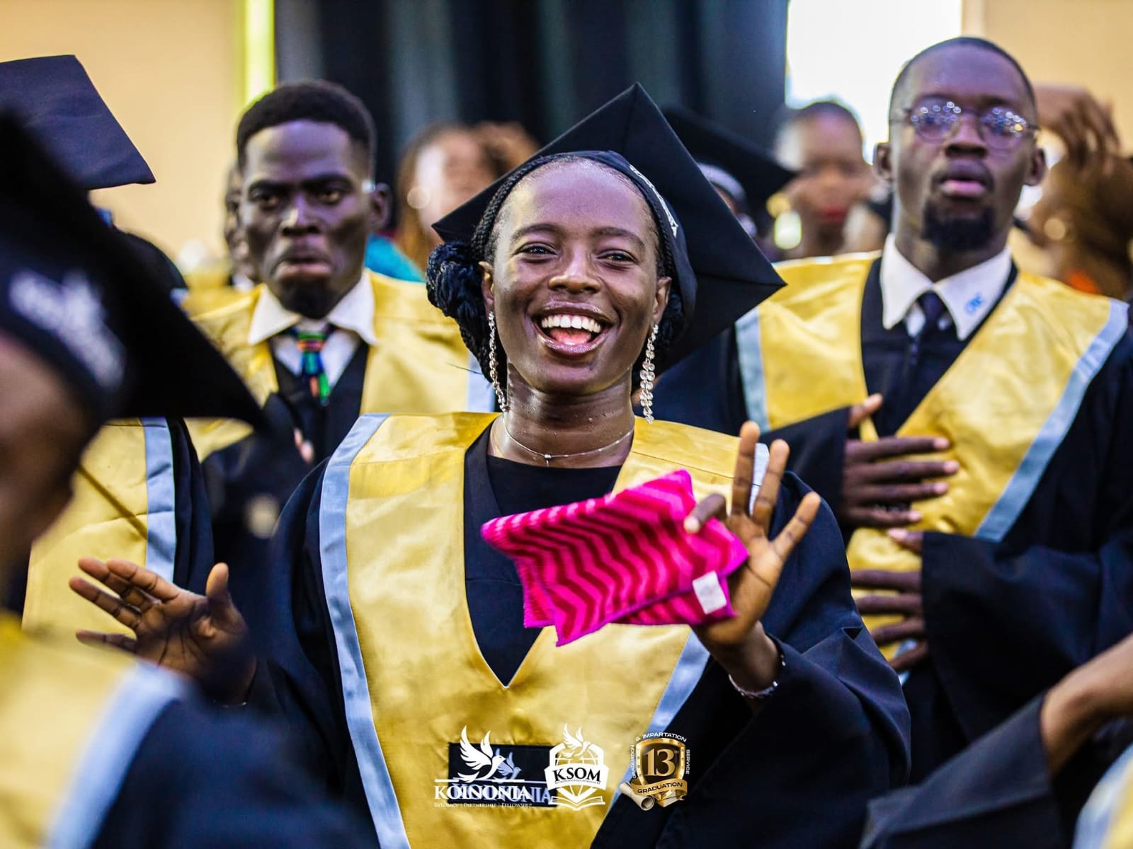 Happy students